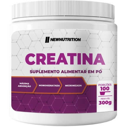 NewNutrition - Creatina Monohidratada Pura em Pó 300g Natural