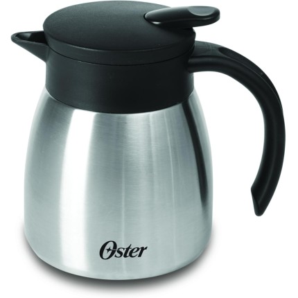 OSTER GARRAFA TÉRMICA EM AÇO INOX 500ML CASSELBECK – CORPO E CÁPSULA EM AÇO INOXIDÁVEL E TAMPA COM ALÇA EM BAQUELITE