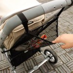 Organizador universal de carrinho de bebê – Bolsa de armazenamento de malha ajustável para Uppababy, Nuna, Britax, Doona - Acessório leve e antiderrapante