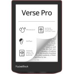 PocketBook - Verse Pro - Leitor de E-Book - Tinta eletrônica - 6 polegadas - 16 GB - Vermelho