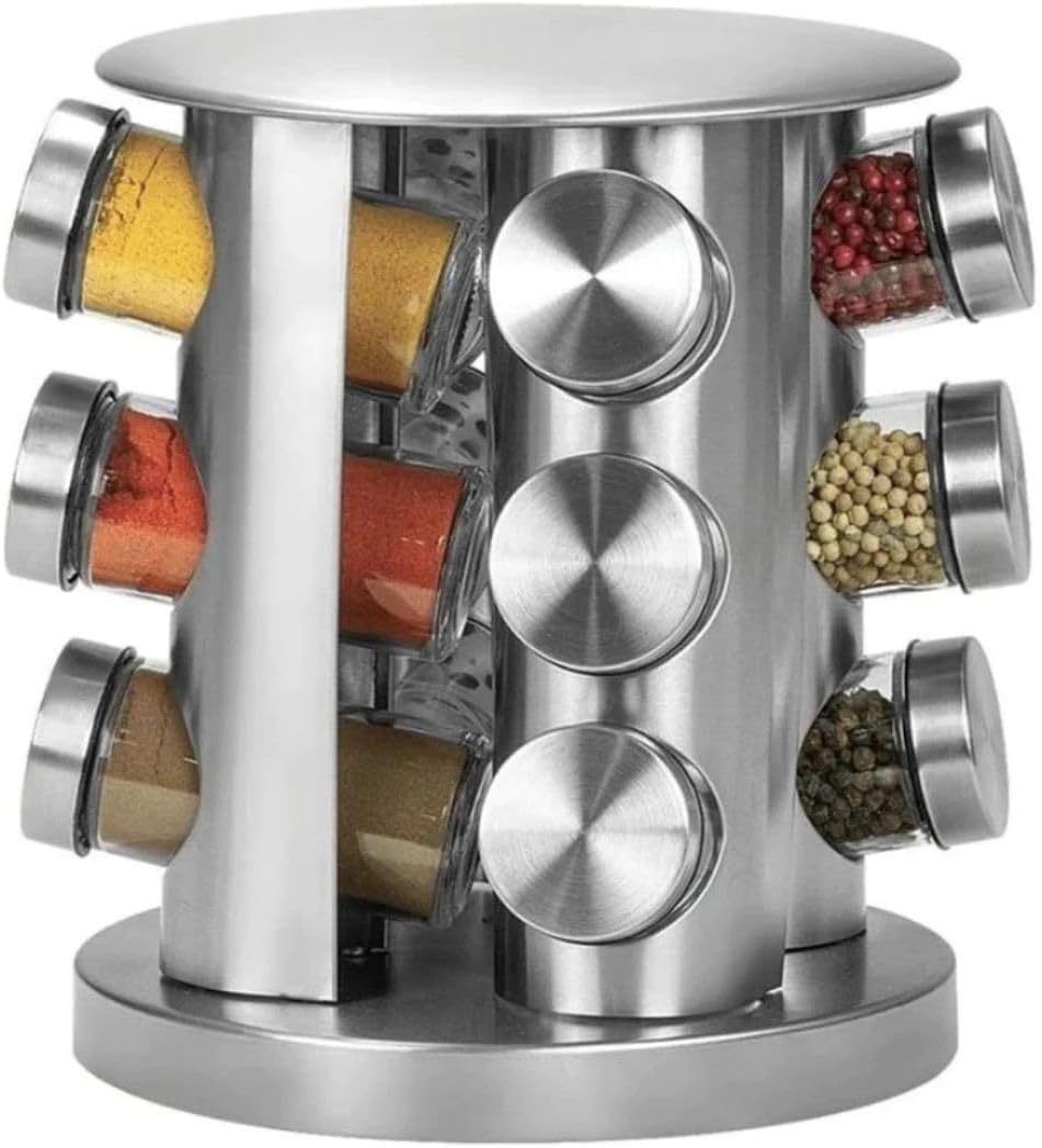 Porta-Temperos-Condimento-Giratorio-Inox-com-12-Potes-de-Vidro.jpg Porta Temperos Condimento Giratorio Inox com 12 Potes de Vidro - Kit Pratico e Elegante para Organizar e Valorizar sua Cozinha