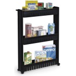 Prateleira Multiuso com Rodízios Arthi | Três Andares Armazenamento Organizado | Facilita a Locomoção e Limpeza | Otimiza Espaço | Plástico Resistente | | Ideal para Qualquer Ambiente