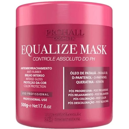 Prohall Equalize Mask - Máscara Pós Química Controle do pH Capilar 500g