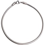 Pulseira Corrente Rabo De Rato De Aço Inoxidável Cirugico Antialergico Pulseira De Aço Inox Hipoalergênico Correntinha Redonda Maleável