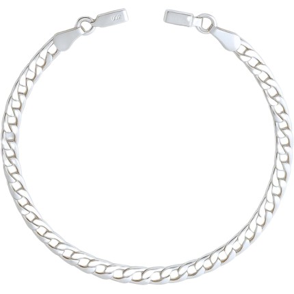 Pulseira Folheada a Prata 925 Premium Modelo Grumet Masculino