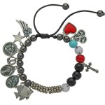 Pulseira História de Jesus Regulável Vida Passos Folheto