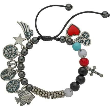 Pulseira História de Jesus Regulável Vida Passos Folheto