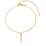 Pulseira Infantil bebê/criança com figa figuinha banhada a ouro 18k e Antialérgica.