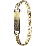 Pulseira Masculina Banhada Ouro Dourada Estilosa Religiosa Casual Moda Presente Social Original