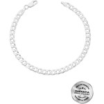 Pulseira Masculina Grumet em Prata 925 Original 21cm