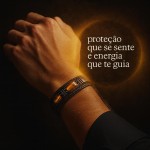 Pulseira Masculina Premium Áurea Guardiã – Olho-de-Tigre & Couro Preto | Proteção, Força & Estilo - Imagem 2