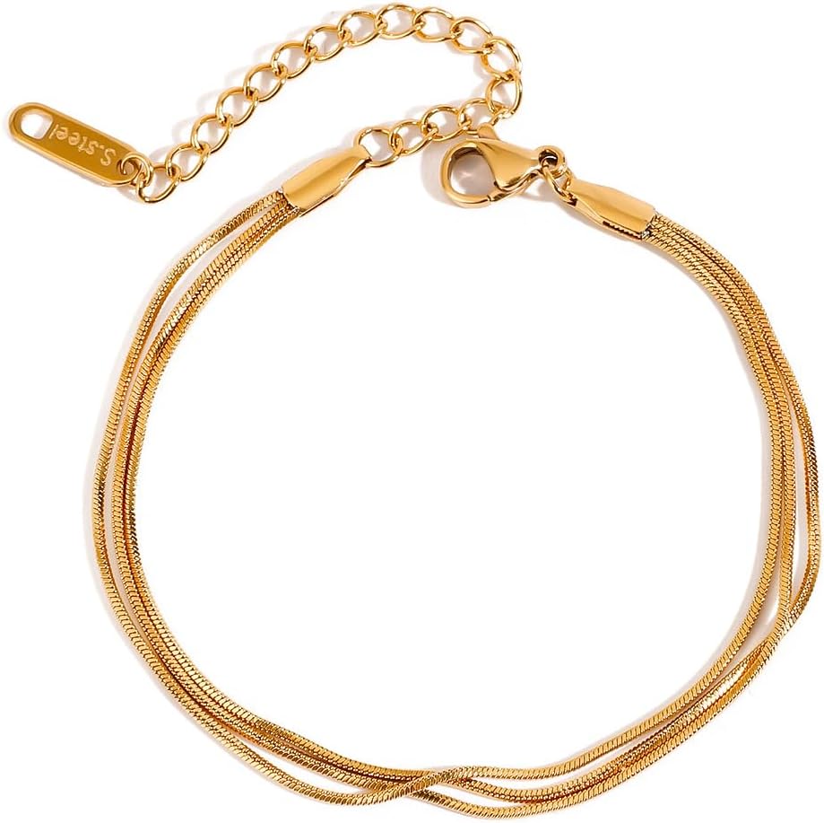 Pulseira-feminina-vintage-de-camadas-triplas-Pulseira-com-sensacao.jpg Pulseira feminina vintage de camadas triplas | Pulseira com sensação de ouro 18K sem perda de cor, centenas de joias para festas de aniversário, viagens, acampamento, uso diário