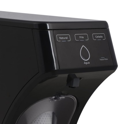 Purificador de Água Gelada Fria Natural E-due com Painel Touch Grafite IBBL