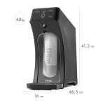 Purificador de Água Gelada Fria Natural E-due com Painel Touch Grafite IBBL - Imagem 2