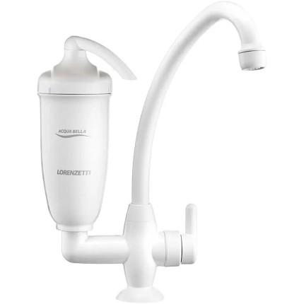 Purificador de Água com Torneira de Mesa Acqua Bella, LORENZETTI, 7411817, Branco, Pequeno