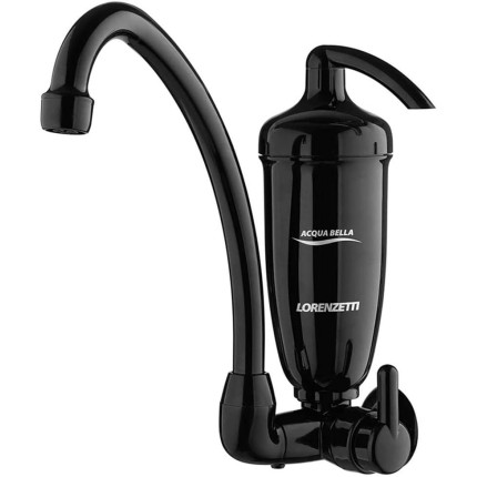 Purificador de Água com Torneira de Parede Acqua Bella Black, LORENZETTI, 7411819, Preto, Pequeno