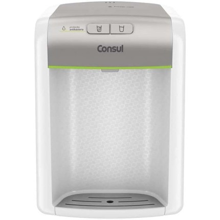 Purificador de água Consul Prata refrigerado, com proteção antibactérias - CPB34AS Bivolt
