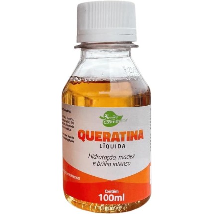Queratina Líquida Capilar 100mL - Hidratação, Maciez e Brilho Intenso - Aroeira Cosmética