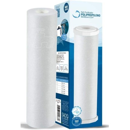 Refil Purificador de Água PP 9,3/4” - Planeta Água 1016/20 Refil para Purificador Lorenzetti | Fortlev PP 9" Planeta Água 1016/20