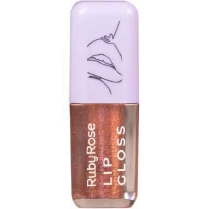 Ruby Rose Lip Gloss Brilhante Bonfire, 4,5g, HB82345N
