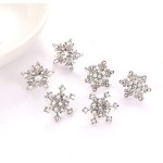 Snowflake Earrings for Women Rhinestone Crystal Christmas Snowflake Stud Earrings Set Party Holiday Earrings Gift Jewelry Set - Imagem 2