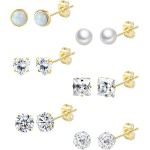 Staligue Conjunto de brincos de aço cirúrgico com costas planas e pequenos brincos de argola dourada para vários piercings, hipoalergênicos, brincos de ouro 20 g para cartilagem, brincos de costas