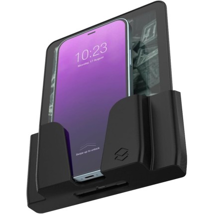 Suporte De Parede Peko Compatível Com Celular E Kindle (Preto)