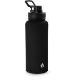 TERMOPRO Squeeze Térmico Mayall 1 Litro Preto Fosco com Alça Tampa com Bico Direcionador e Parede Dupla em Inox Alta Performance Térmica e Design Premium - Imagem 2