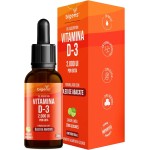Vitamina D3 Liquida, 2000UI por gota, formlado com óleo de abacate, Sabor Limão, Unidade 20mL, Bigens (Unidade)