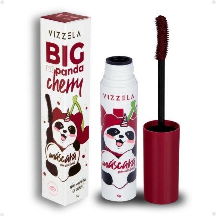 Vizzela, Máscara Para Cílios Big No Panda Cherry - Bord