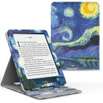 WB Capa Kindle Paperwhite 11ª Geração 2021 - Silicone Flexível e Sensor Magnético - Vertical Van Gogh (Não Compatível com Kindle 11ª Geração ou Kindle Paperwhite 10ª Geração)