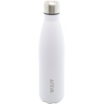 WOLFF - Garrafa Térmica de Aço Inox Branca com Parede Dupla - 500ml - Linha Ice