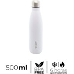 WOLFF - Garrafa Térmica de Aço Inox Branca com Parede Dupla - 500ml - Linha Ice - Imagem 2