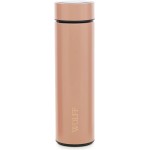 WOLFF - Garrafa Térmica de Aço Inox com Termômetro em Led 500ml Rosé - Conserva Bebidas Quentes e Frias