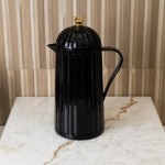 WOLFF Garrafa Térmica de Plástico Bird Preta 1L - Enxoval - Organização - Decoração - Cozinha - Mesa Posta - Utilidades Domésticas - Perfeita Para Café e Chá - Imagem 2