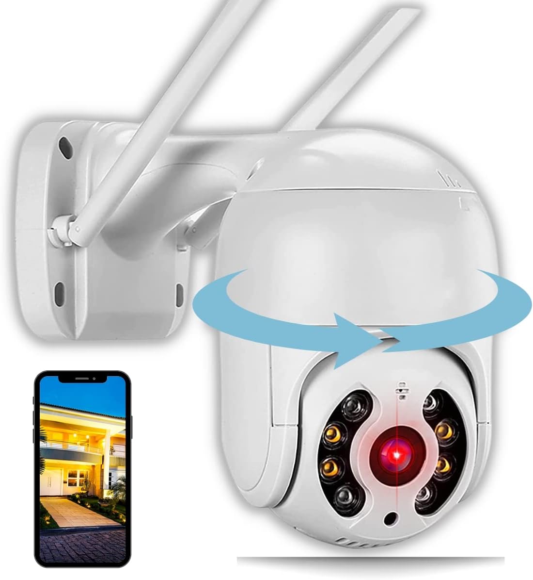 Wifi-Smart-Camera-Camera-de-Seguranca-Premium-Wifi-1080p-HD.jpg Wifi Smart Camera Câmera de Segurança Premium Wifi 1080p HD Detecção de Movimento A prova D'água Externa Plástica