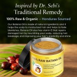 YBW Raw Batana Oil by Dr. Sebi Organic Raw Honduras Oil for Hair Growth - 100% Pure & Natural for Thicker, Stronger Hair for Men and Women - Imagem 2