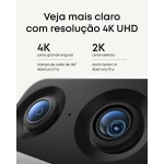 eufy Câmera S350, Camera de Segurança Wi-Fi, 4K Inteligente com Câmera Dupla, Visão 360°, Zoom 8×, Visão Noturna, Babá Eletrônica, Rastreamento por IA, Compatível com Alexa e HomeBase 3 - Imagem 2