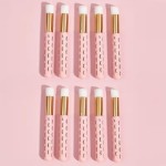 10 escovas de limpeza facial, extensões de cílios, escova de lavagem fofa para limpeza de cílios, rosa - Imagem 2
