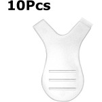10 pincéis de plástico transparente para cílios, escova reutilizável em forma de Y com 2 cabeças de diferença para cílios permanentes acessórios de maquiagem - Imagem 2