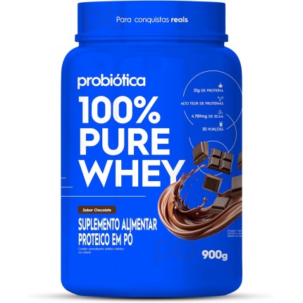 100% Pure Whey (900g), Chocolate, Probiótica