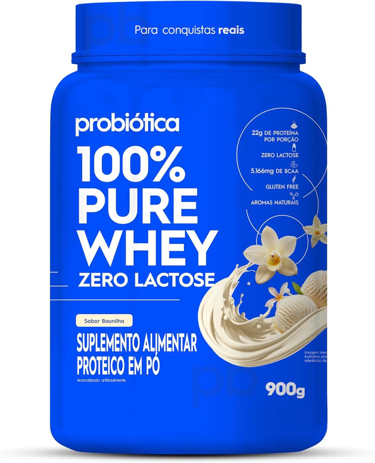 100-Pure-Whey-Zero-Lactose-900g-Baunilha-Probiotica.jpg 100% Pure Whey Zero Lactose (900g), Baunilha, Probiótica