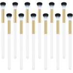 12 peças de escova de limpeza de cílios, escova de banho de cílios, escova de limpeza de xampu para extensão de cílios, pincéis de xampu de cílios a granel, conjunto de pincéis de sombra profissional