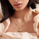 Conjunto Feminino de Brincos e Colar Banhados – Joias Minimalistas Elegantes para Todas as Ocasiões - Imagem 5