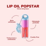 Lip Gloss Labial Popstar Gimme Bling Maquiagem - Ruby Rose (Vermelho, Tamanho único) - Imagem 3