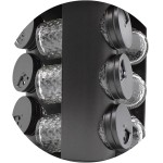 Porta Tempero Base Giratória com 9 Potes Vidro para Condimentos - Imagem 6