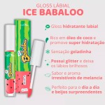 Gloss Babaloo Brilho Labial Ice Sabor Cheiro Melancia HotFlowers - Imagem 3