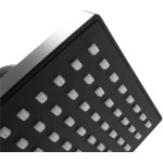 Chuveiro 10x10 Articulado Quadrado Preto Soft - Imagem 2