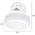 CHUVEIRO ELÉTRICO - SUPER DUCHA QUATTRO BRANCO 127V 5.400W - FAME - Imagem 5