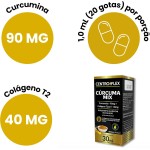Centro+Flex Cúrcuma Mix, Suplemento Alimentar com Curcumina 90mg e Colágeno Tipo II 40mg, Sabor Abacaxi, 30ml - Imagem 6